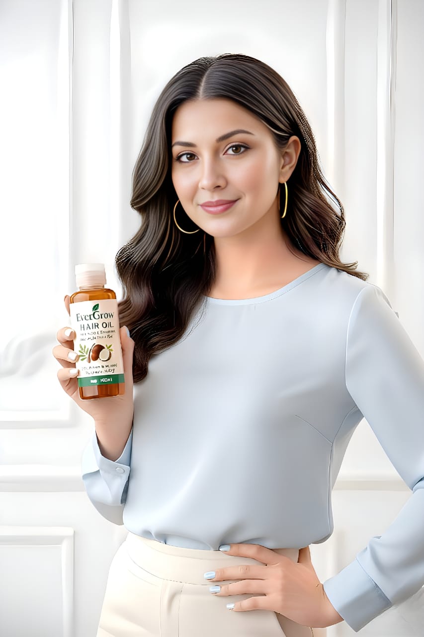 EverGrow Herbal Hair Oil – For Longer, Stronger & Dandruff-Free Hair (100ml)