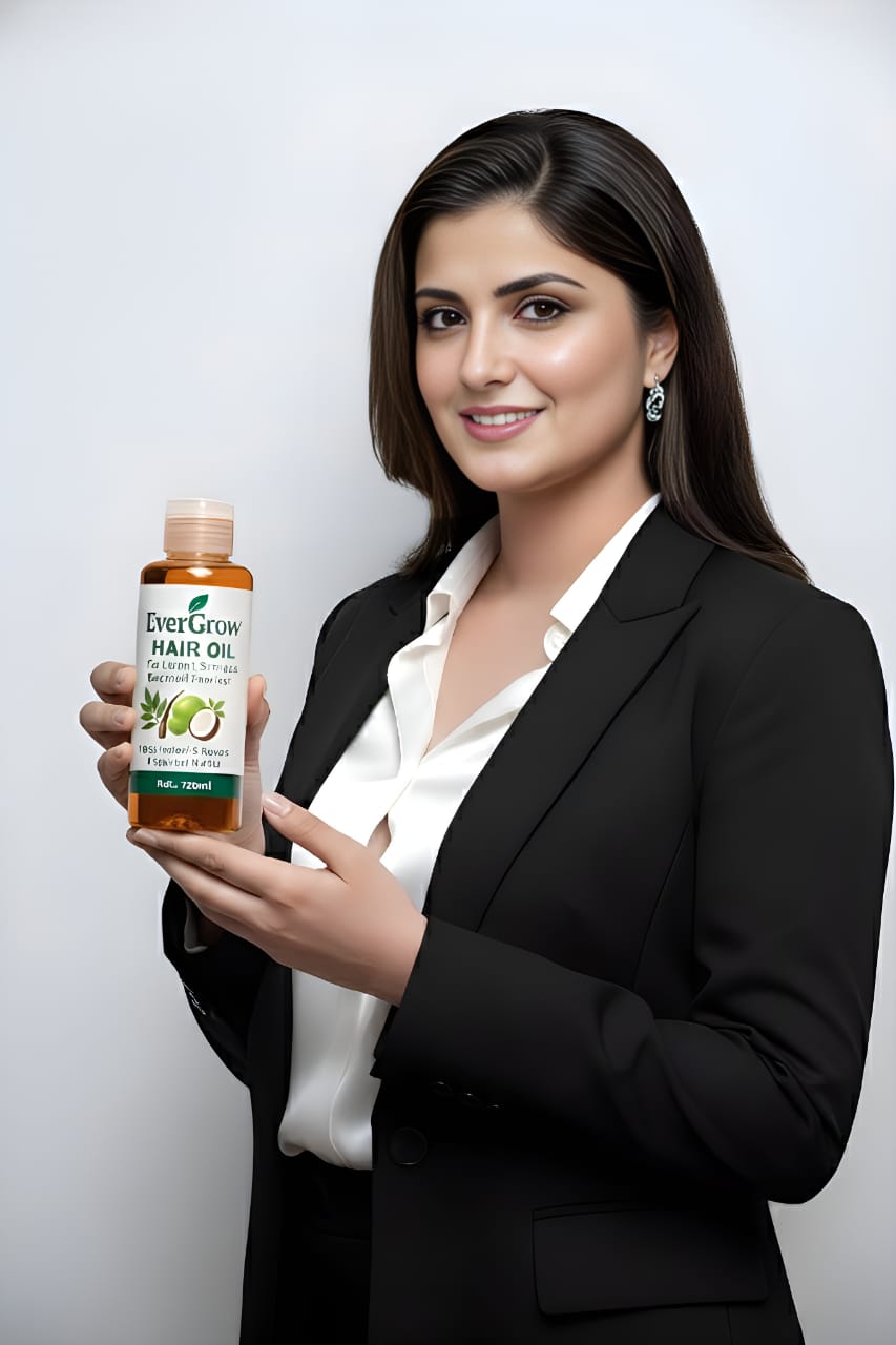 EverGrow Herbal Hair Oil – For Longer, Stronger & Dandruff-Free Hair (100ml)